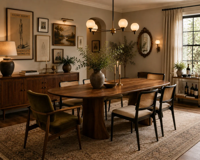 Vintage Modern Dining Room Ideas That Actually Blend