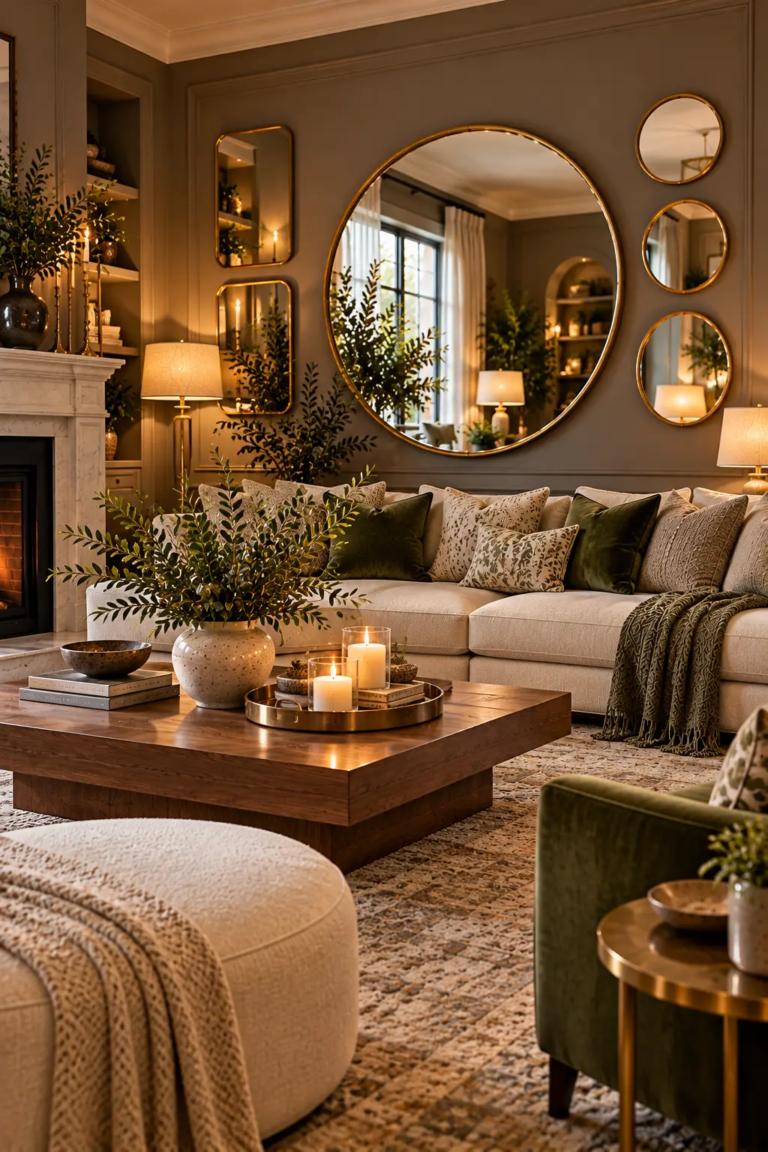 7 Mirror Wall Decor Ideas for a Living Room That Feels Dark
