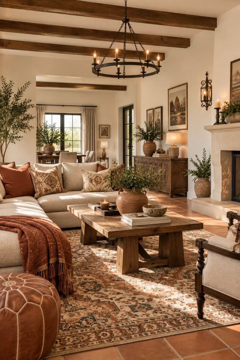 Spanish Living Room Ideas for a Home Without Archways