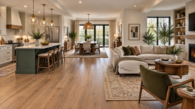 5 Kitchen Dining Living Room Combo Ideas That Feel Zoned, Not Blurry